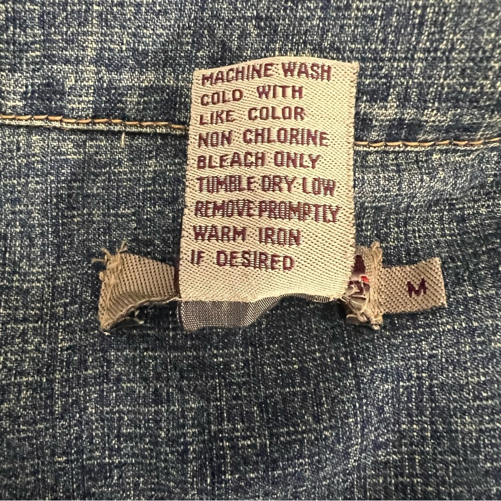 Forever 21 Vintage Stylish Blue Denim Jacket - Picture 3 of 4